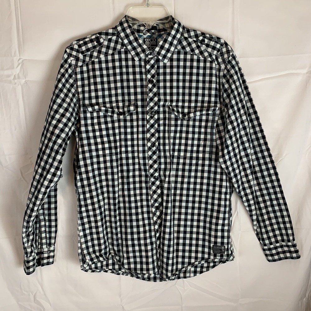 Billabong Shirt Mens M Long Sleeve Plaid Button Up Surfer Skater Beach
